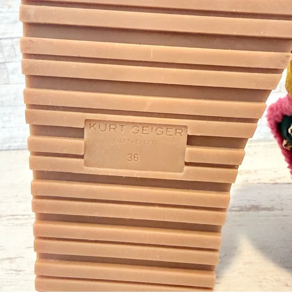 Kurt Geiger Mansion Cozy Studded Suede Bit Buckle Platform Boots EU 36 US 6 NEW - Picture 15 of 16